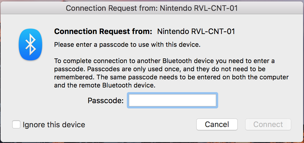 Bluetooth Connection Request