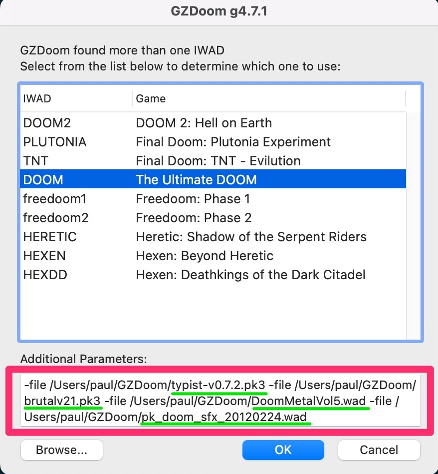 GZDoom multiple WAD files